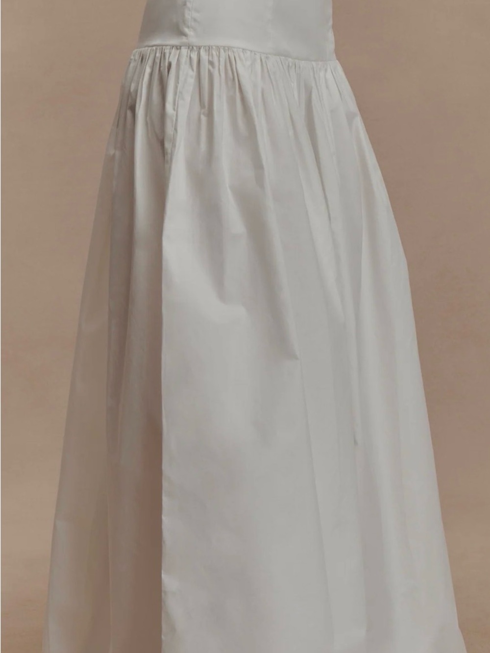 Meshki White Maxi Skirt with High Waist - Picture 3 of 3